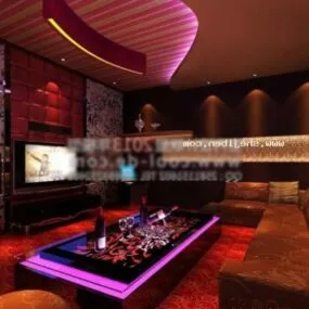 Night Club Room Modern Style Interior Scene 3d model