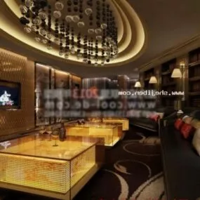 Vip Club Interior Scene 3d model