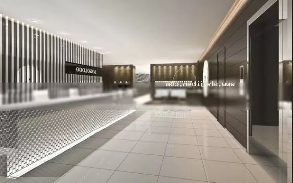 Modern White Computer Desk L Shape 3d model