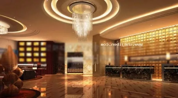 Modern Hotel Lobby Desk Space Interior 3d model Modern Hotel Lobby Desk Space Interior 3d model