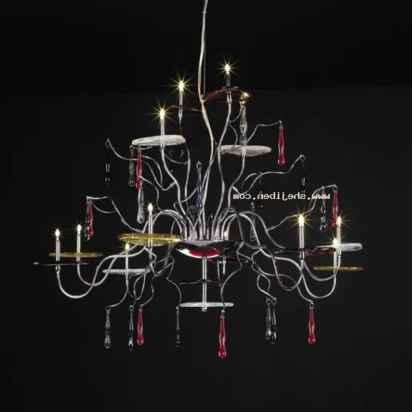 Art Deco Chandelier Fixtures 3d model