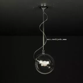 Modern Chandelier Crystal Shade 3d model