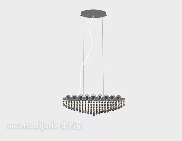 French Crystal Chandelier 3d model
