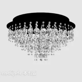 Crystal Ceiling Lamp Round Shaped 3d model
