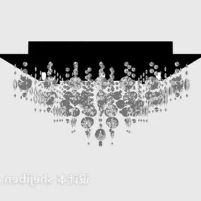 Crystal Ceiling Lamp Modern Style 3d model