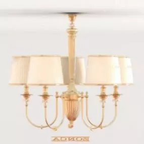 Hotel Ceiling Light Antique Style 3d model