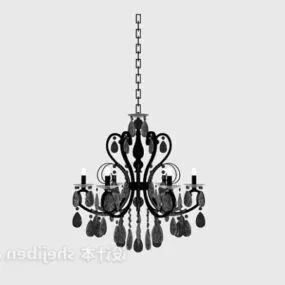 European Crystal Chandelier Vintage 3d model