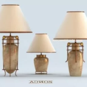 Classic Vase Table Lamp Set 3d model