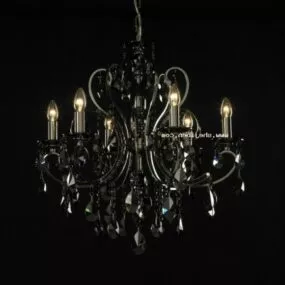 Crystal Candle Chandelier 3d model