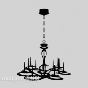 Modern Rustic Ceiling Lamp 3d model
