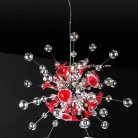 Crystal Chandelier Sphere Shaped 3d model