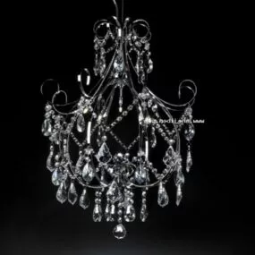 European Crystal Chandelier Luxury 3d model