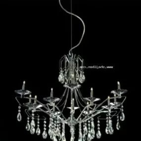 Ceiling Crystal Chandelier Decoration 3d model