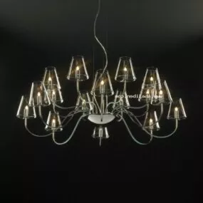 Modern Chandelier Glass Shade 3d model