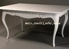 European Antique Coffee Table V1 3d model