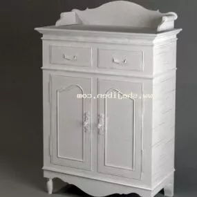 European Entrance Shoe Cabinet 3d model