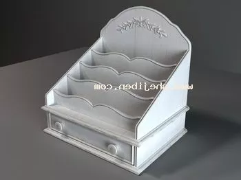 Cabinet With Brass Handle 3d model