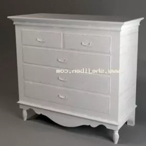 European Shoes Cabinet V1 3d model