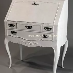 Showcase White Painted 3d model