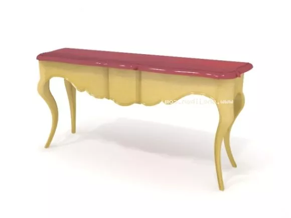 Elegant Antique Console Table 3d model