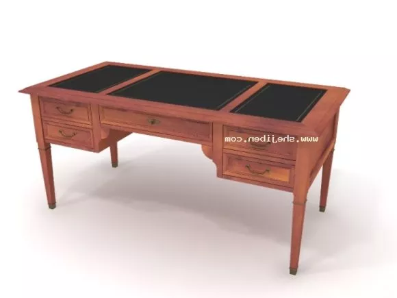 Office Workspace With Desk 3d model