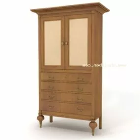 Shoes Cabinet Solid Ash 3d model