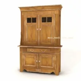European Ash Side Cabinet 3d model