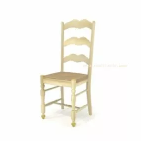 Chair With Paddler Back 3d model
