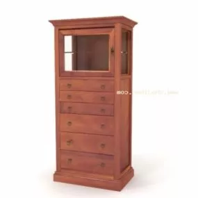 Wine Cabinet With Open On Top 3d model