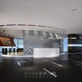 Office Hall Space 3d model