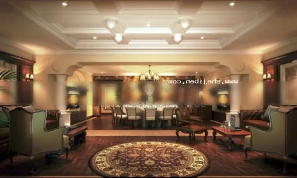 Hotel Room Suite Bedroom Furniture 3d model