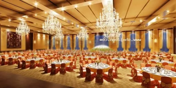 Ballroom Interior Scene With Decorative Lamp 3d model Ballroom Interior Scene With Decorative Lamp 3d model