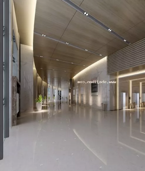 Futuristic Building Corridor 3d model