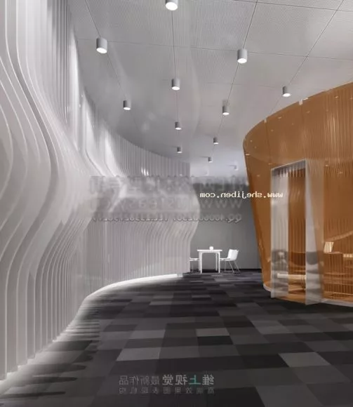 Modernism Elevator Corridor Interior Scene 3d model Modernism Elevator Corridor Interior Scene 3d model