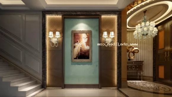 Corridor Interior Scene With Lighting Decor 3d model Corridor Interior Scene With Lighting Decor 3d model