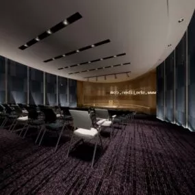 Small Conference Space Interior Scene 3d model