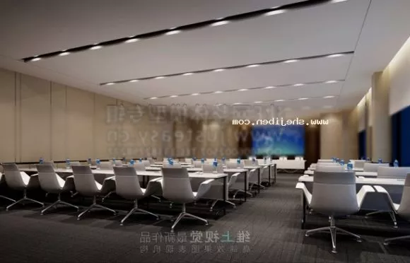 Large Hall Conference Space Interior Scene 3d model Large Hall Conference Space Interior Scene 3d model