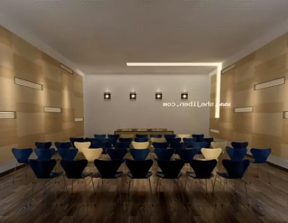 Rectangular Glass Table With Square Leg 3d model
