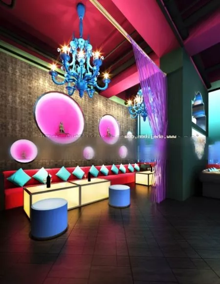 Entertainment Room Karaoke Space 3d model Entertainment Room Karaoke Space 3d model