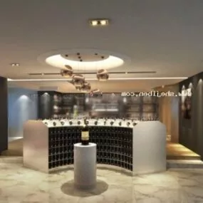 Entertainment Space With Reception 3d model