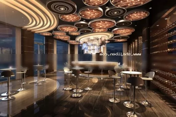 Entertainment Room With Circle Ceiling 3d model Entertainment Room With Circle Ceiling 3d model