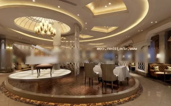 Old Indoor Room Interior With Furniture 3d model