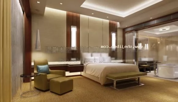 Sitting Room With Furniture 3d model