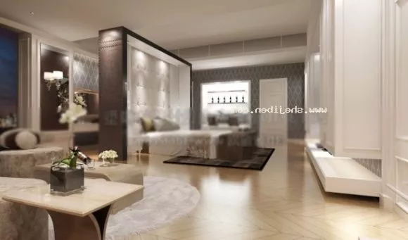 Oval Shape Floor Decoration 3d model