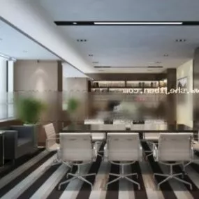 Office Manager Interior Scene 3d model