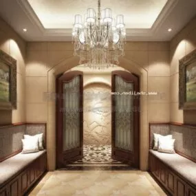 Royal Spa Interior Scene 3d model