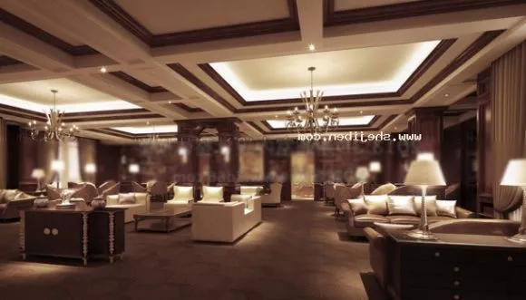 Armoury Interior Design Scene 3d model