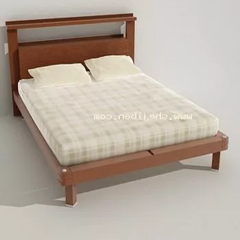 Double Bed Simple 3d model