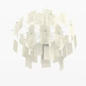 Chandelier Lamp Modernism Furniture 3d model