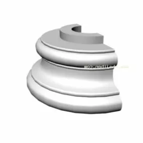 Roman Column Base 3d model
